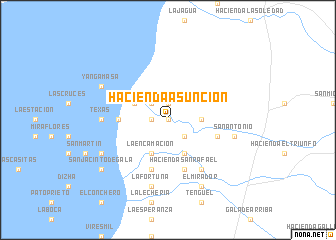 map of Hacienda Asunción