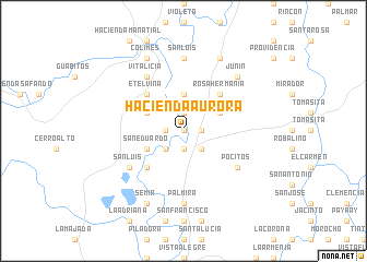 map of Hacienda Aurora