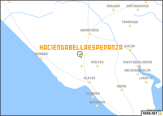 map of Hacienda Bella Esperanza