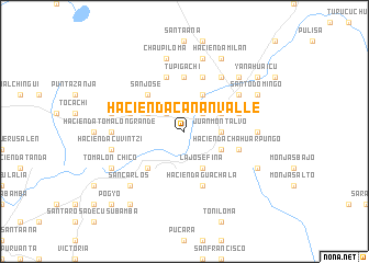 map of Hacienda Cananvalle