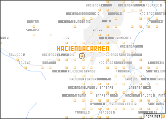 map of Hacienda Carmen