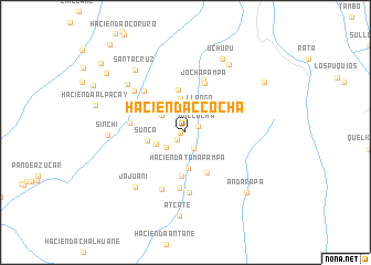 map of Hacienda Ccocha