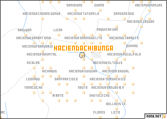 map of Hacienda Chibunga