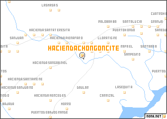 map of Hacienda Chongoncite