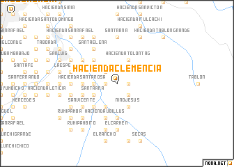 map of Hacienda Clemencia