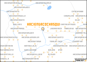 map of Hacienda Cochasquí