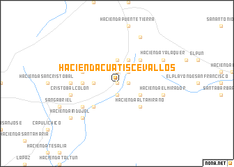 map of Hacienda Cuatis Cevallos