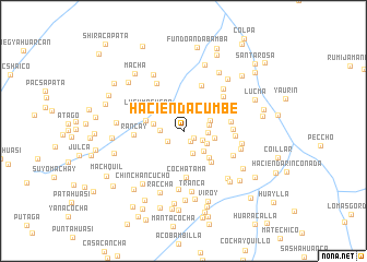 map of Hacienda Cumbe