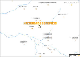map of Hacienda de Beneficio