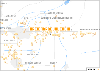 map of Hacienda de Valencia