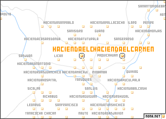 map of Hacienda El Carmen