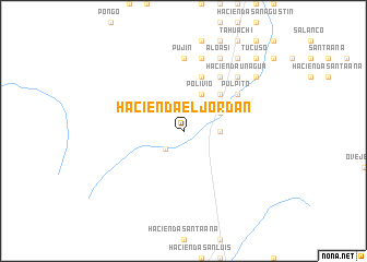 map of Hacienda El Jordán