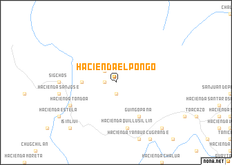 map of Hacienda El Pongo