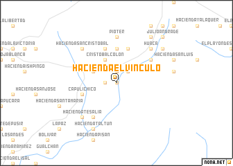 map of Hacienda El Vínculo