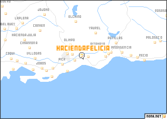 map of Hacienda Felicia