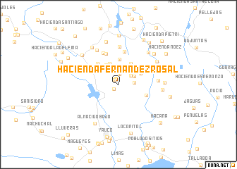 map of Hacienda Fernandez Rosal