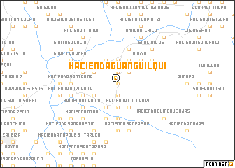 map of Hacienda Guanguilquí