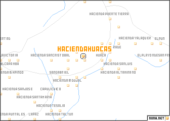 map of Hacienda Huacas