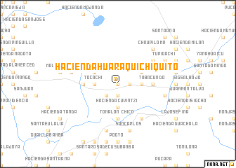 map of Hacienda Huaraquí Chiquito