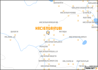 map of Hacienda Irubí