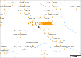 map of Hacienda Isabel