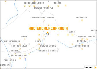 map of Hacienda La Cofradía