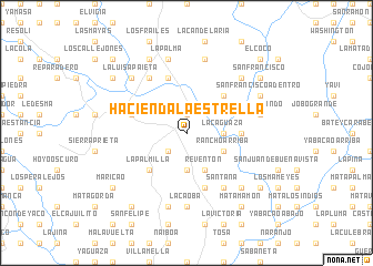 map of Hacienda la Estrella