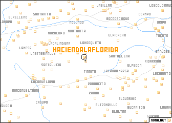 map of Hacienda La Florida