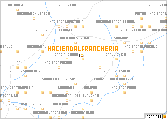 map of Hacienda La Ranchería