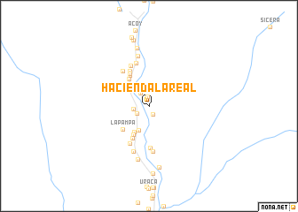 map of Hacienda La Real
