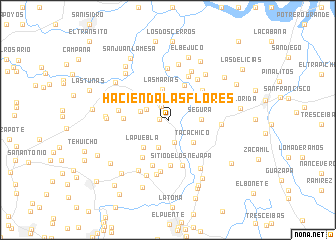 map of Hacienda Las Flores
