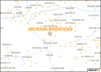map of Hacienda Las Mercedes