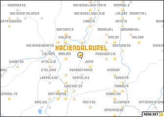 map of Hacienda Laurel