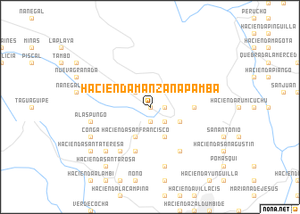 map of Hacienda Manzanapamba