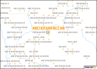 map of Hacienda Paccha