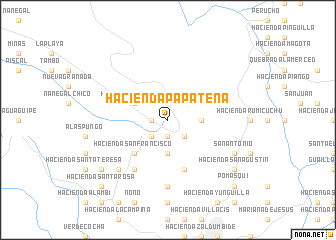 map of Hacienda Papatena