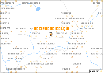 map of Hacienda Picalquí