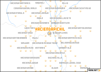 map of Hacienda Pichil