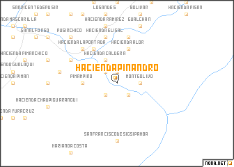 map of Hacienda Pinandro
