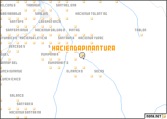 map of Hacienda Pinantura