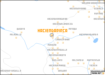 map of Hacienda Pirca