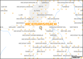 map of Hacienda Pisingachi