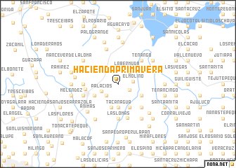 map of Hacienda Primavera