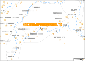map of Hacienda Progreso Alto