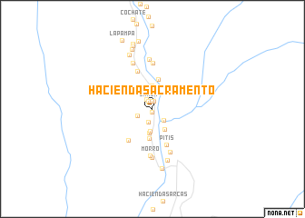 map of Hacienda Sacramento