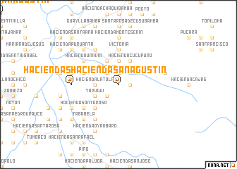 map of Hacienda San Agustín