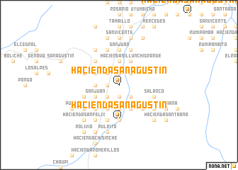 map of Hacienda San Agustín