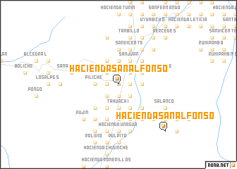 map of Hacienda San Alfonso