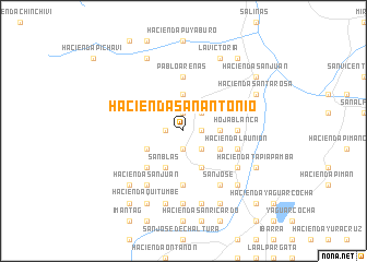 map of Hacienda San Antonio