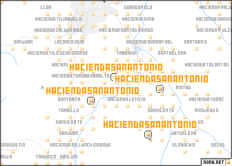 map of Hacienda San Antonio